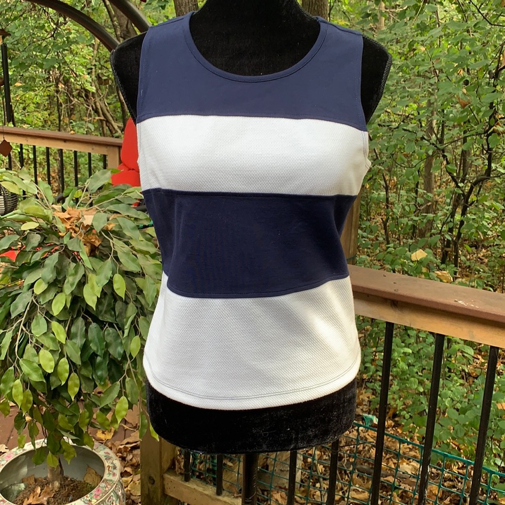 NWT. Sanctuary Navy and white striped sleeveless top.